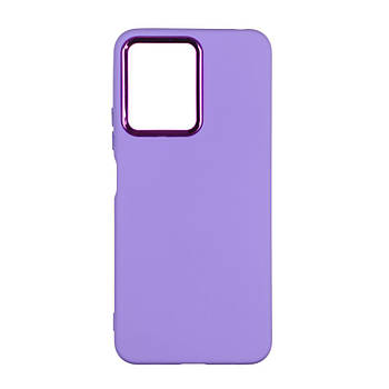 Чохол Silicone Cover Metal frame для Xiaomi Redmi Note 12 Pro+ 5G Elegant purple