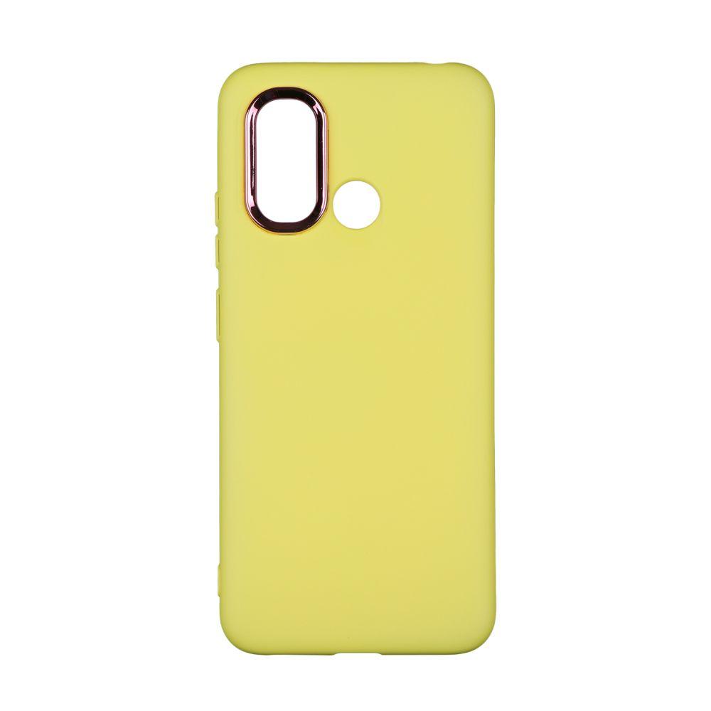 Чохол Silicone Cover Metal frame для Xiaomi Redmi 12C Yellow, фото 1