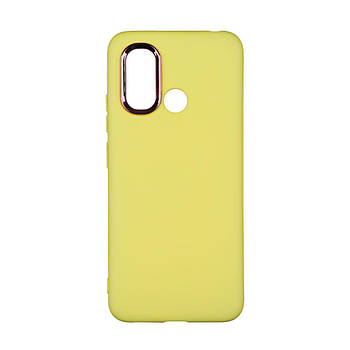 Чохол Silicone Cover Metal frame для Xiaomi Redmi 12C Yellow