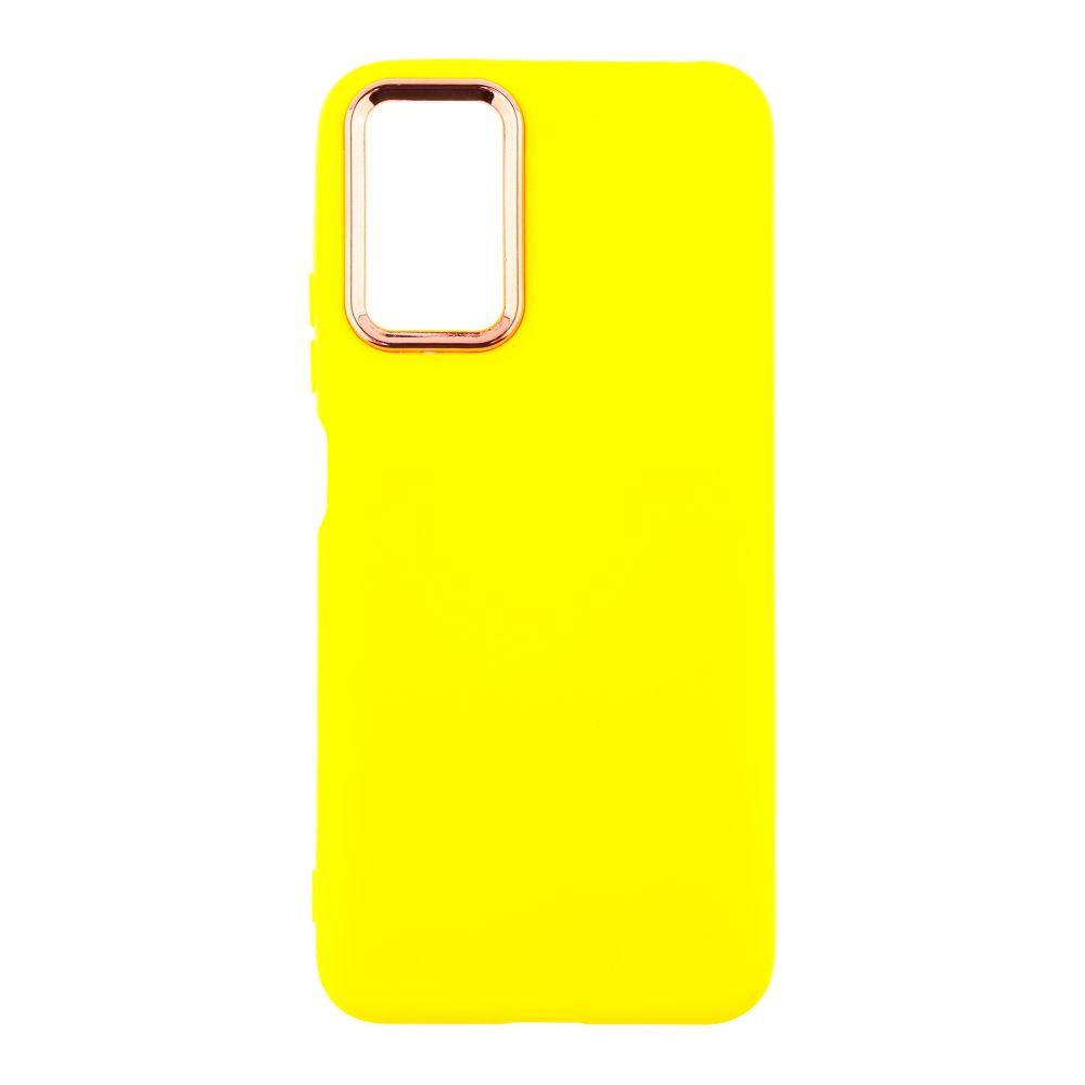 Чохол Silicone Cover Metal frame для Xiaomi Redmi Note 12S Yellow