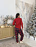 Жіноча піжама Новорічна тепла COSY з XL начісом "Winter Holiday", фото 2