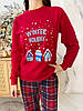 Жіноча піжама Новорічна тепла COSY з XL начісом "Winter Holiday", фото 6