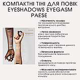 Компактні Тіні для повік Eyeshadows Eyegasm Paese 1,5g (09) mocha: matte, фото 5
