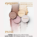 Компактні Тіні для повік Eyeshadows Eyegasm Paese 1,5g (09) mocha: matte, фото 7