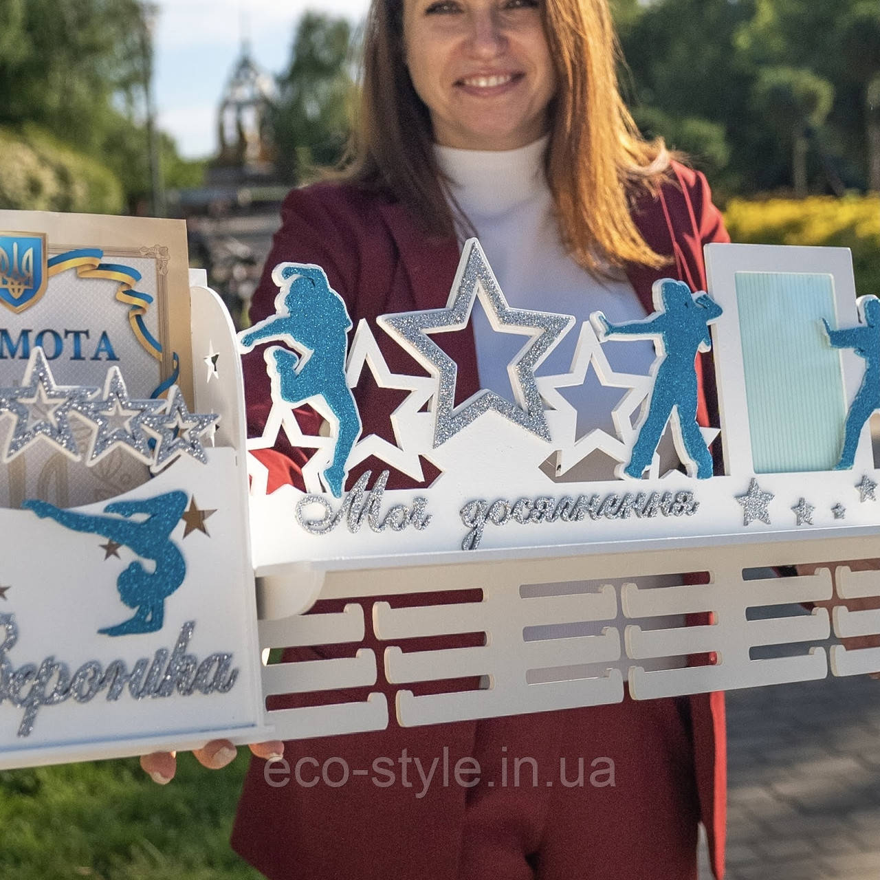 Холдер для медалей танці. Тримач для медалей. Поличка бальні танці. Медальниця для дівчат, фото 1