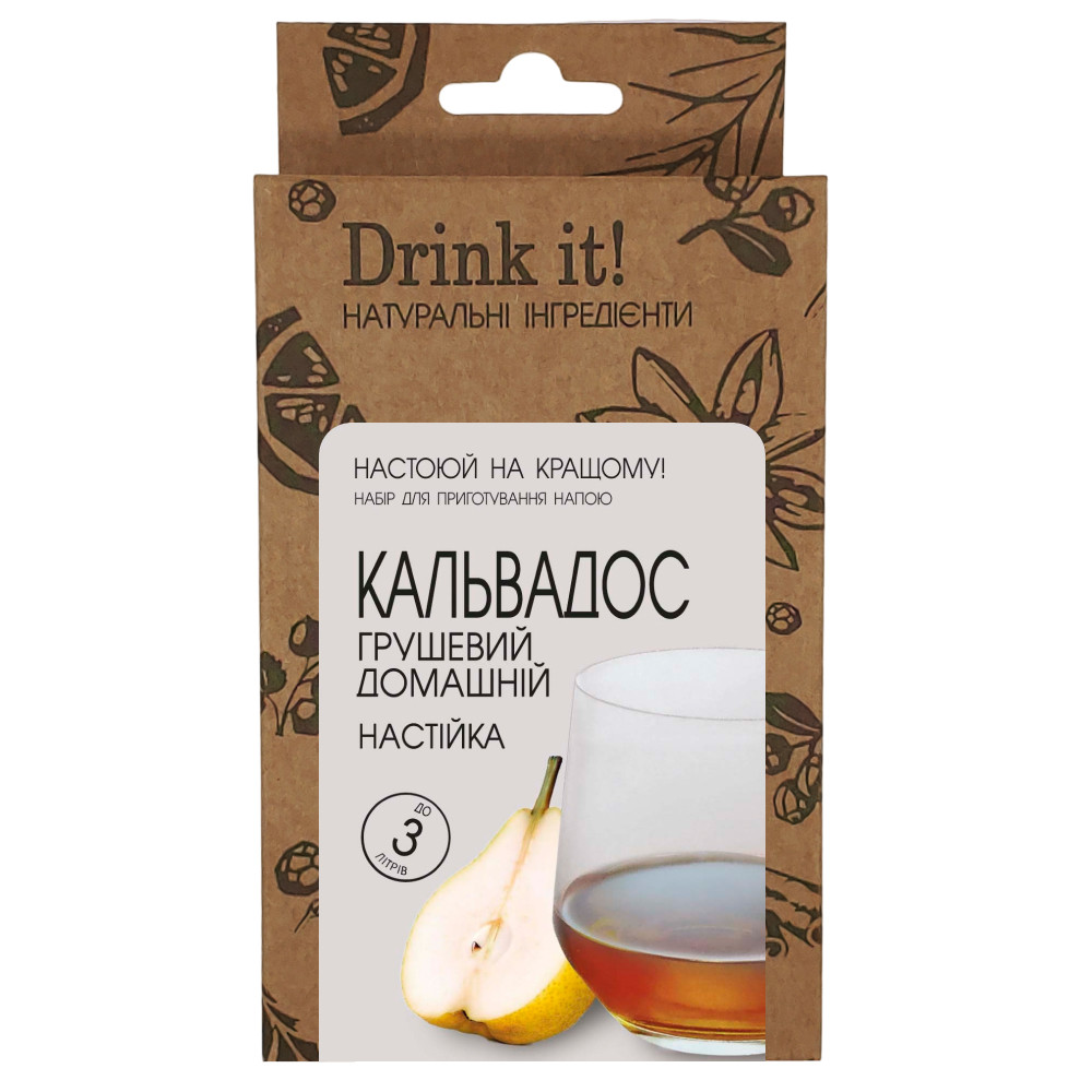 Набір для настоювання Drink it Кальвадос грушевий домашній