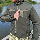 Флісова кофта тактична статутна олива, фото 8