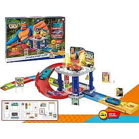 Дитячий ігровий паркінг (2 поверхи, 6 машинок, наклейки, дорожні знаки) HW 148-1