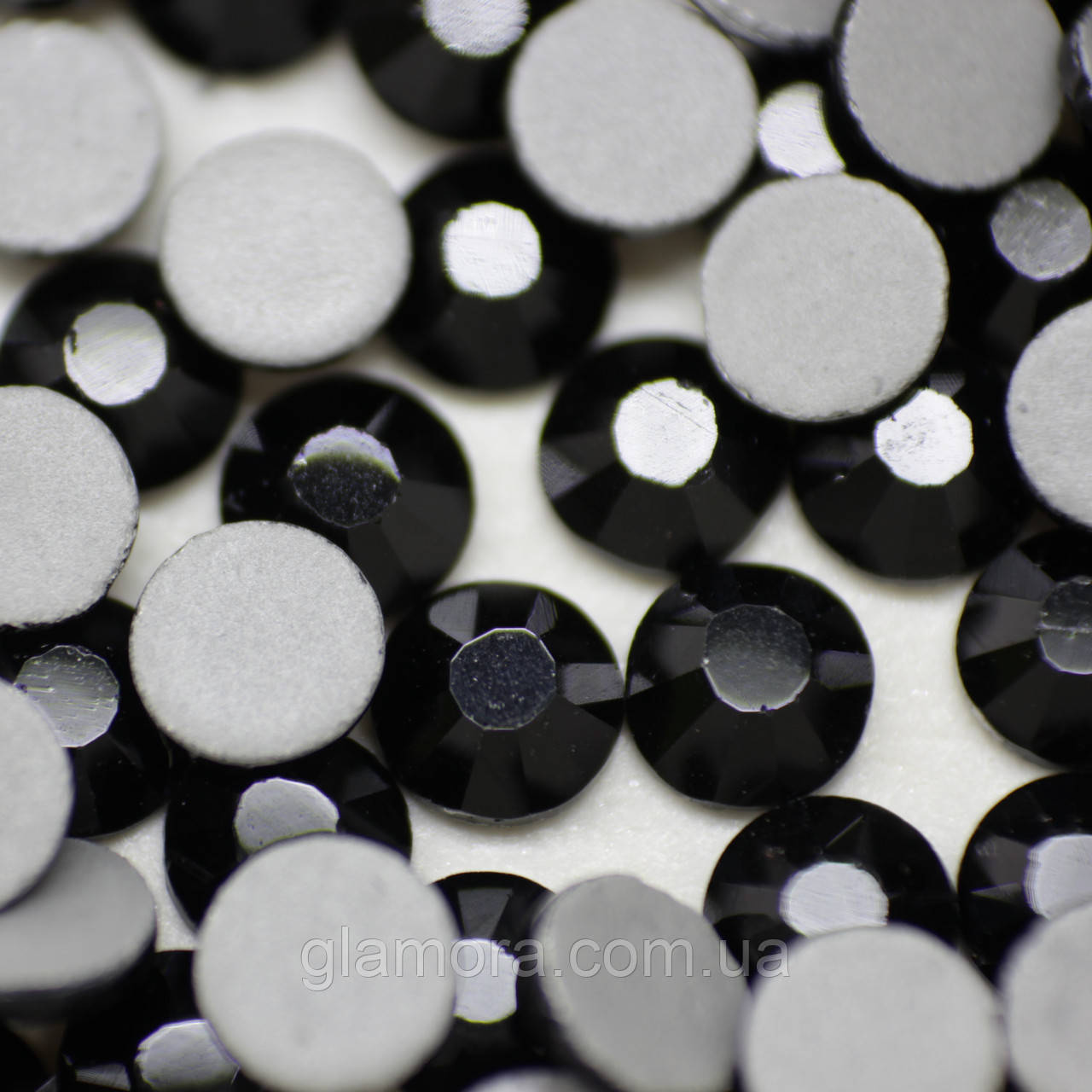 Камені DMC+ (Корея).Jet ss16(4mm).Цина за 100 шт., фото 1