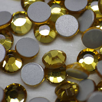 Стрази ДМС+ (Корея)HF Lt Topaz.Розмір ss16(4mm).Гіряча фіксація.Ціна за 100шт.