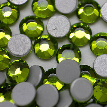 Стрази ДМС+ (Корея) HF Peridot.Розмір ss16 (4mm).Гір'яна фіксація.Ціна за 100шт.