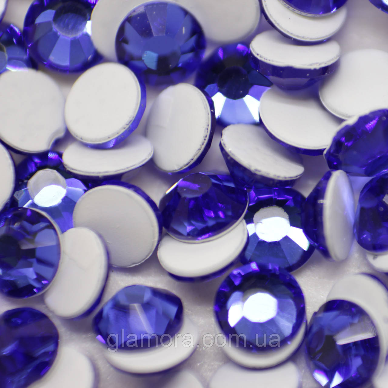 Стрази ДМС+ (Корея)HF Sapphire.Розмір ss16(4mm).Гіряча фіксація.Ціна за 100шт