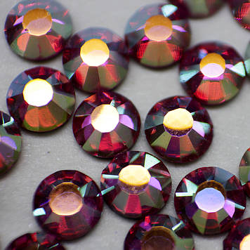 Стрази ДМС+ (Корея)HF. Rose AB.Розмір ss16(4mm).Гіряча фіксація.Ціна за 100 шт.