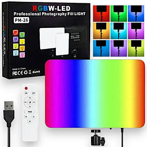 Прямокутна світлодіодна RGB LED лампа PM-26 з пультом ДУ відеосвітло лампа для фото та відео