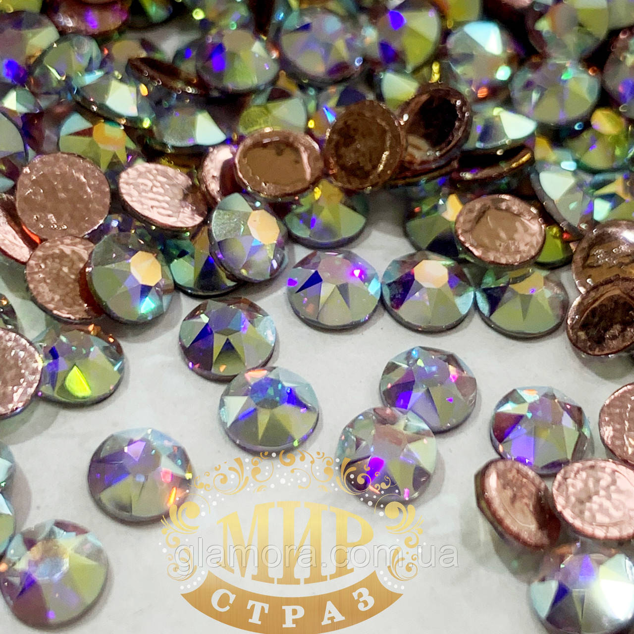 Кристали Swarovski (Hotfix) арт 2078Xirius Crystal AB ss20(5mm), ціна за 100 шт.