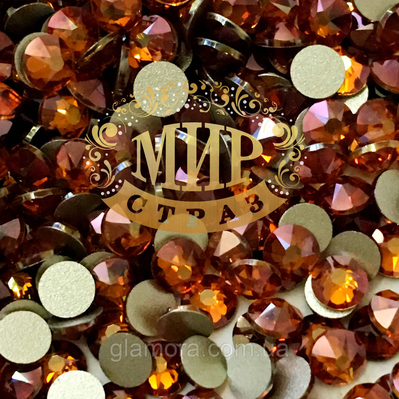Swarovski Crystal Copper Xirius Розмір ss16(4 мм) 100 шт.