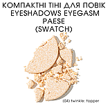 Компактні Тіні для повік Eyeshadows Eyegasm Paese 1,5g (04) twinkle: topper, фото 2