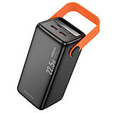 УМБ портативне зарядне Power Bank Borofone Magnifico BJ66B 60000mAh, 2 USB, Type-C, QC, чорне, фото 3