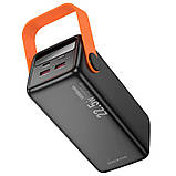 УМБ портативне зарядне Power Bank Borofone Magnifico BJ66B 60000mAh, 2 USB, Type-C, QC, чорне, фото 5