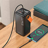 УМБ портативне зарядне Power Bank Borofone Magnifico BJ66B 60000mAh, 2 USB, Type-C, QC, чорне, фото 8