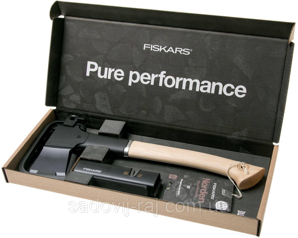 Кемпінговий набір Fiskars Сокира Norden N10 + Точилка Sharpener (1052276) Фінляндія, фото 1