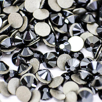 Swarovski Jet Hematite,  ss3(1.4мм), 100 шт