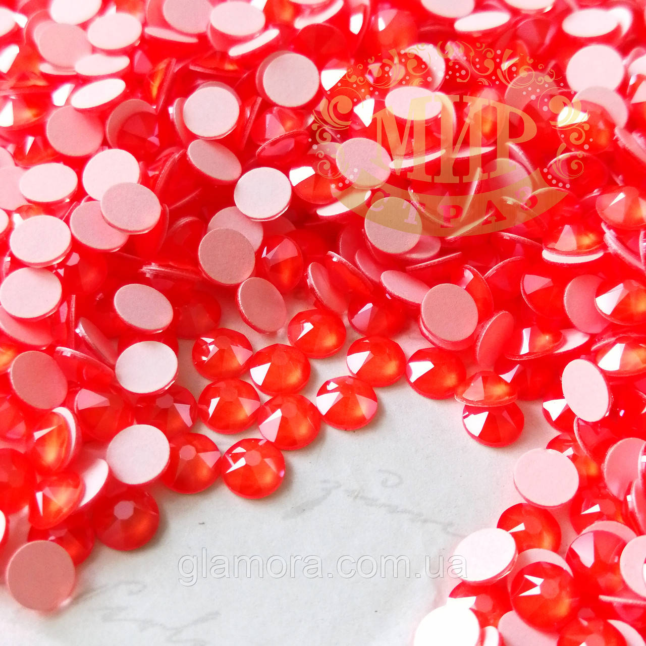 Стрази Swarovski, колір Electric Orange, ss16 (4 мм), 100 шт., фото 1