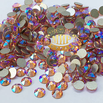 Стрази Сварівські Rose Peach Shimmer, ss16 (4 мм), 100 шт.