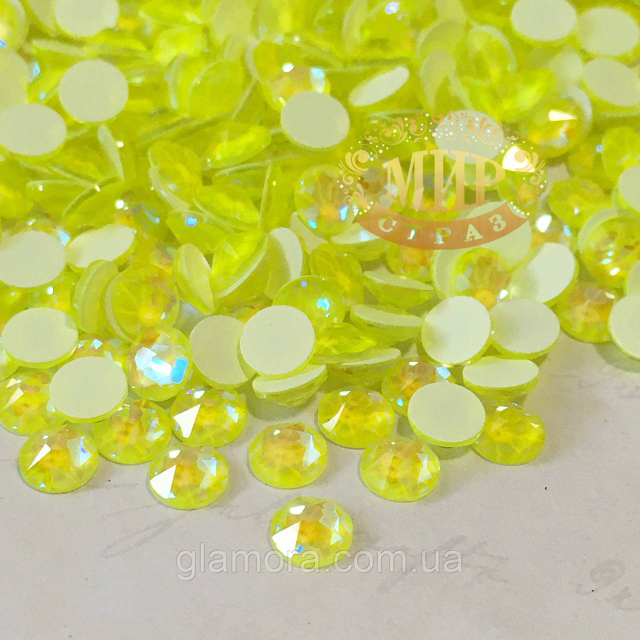 Swarovski Electric Yellow Delite, ss16 (3.8-4 мм), 100 шт., фото 1