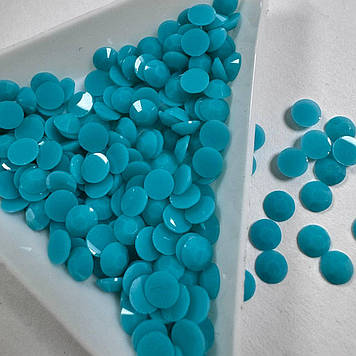 Стрази нетермо Malachite Blue ss20 (5mm) економ