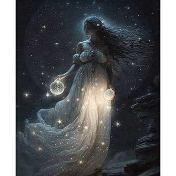 Алмазна мозаїка Володарка зірок 30x40 см на рамці (S20036)