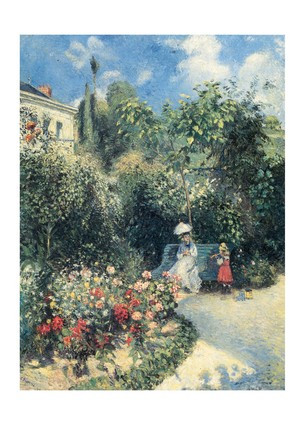 Листівка Camille Pissarro - The Garden at Pontoise, 1877, фото 1