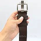 Чоловічий ремінь шкіряний 125см, Bolo Bekele №2, Коричневий / Класичний ремінь із шкіри / Ремінь під джинси, фото 6