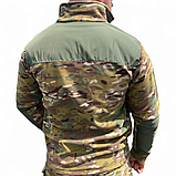 Флісова кофта тактична з накладками мультикам, фото 7