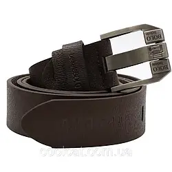 Чоловічий ремінь шкіряний 125см, Bolo Bekele №2, Коричневий / Шкіряний ремінь під джинси / Ремінь під штани