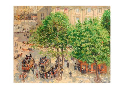 Листівка Camille Pissarro - French Theater Square, 1898, фото 1