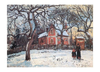 Листівка Camille Pissarro - Chestnut Trees in Louveciennes, 1879, фото 1