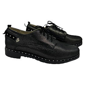 Туфлі жіночі шкіряні з оригінальним оздобленням підошви “Style Shoes”