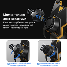 Кріплення на підборіддя на шолом для мотоцикла екшн-камери з магнітним швидкознімним кріпленням Puluz PU1052, фото 4