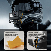 Кріплення на підборіддя на шолом для мотоцикла екшн-камери з магнітним швидкознімним кріпленням Puluz PU1052, фото 2