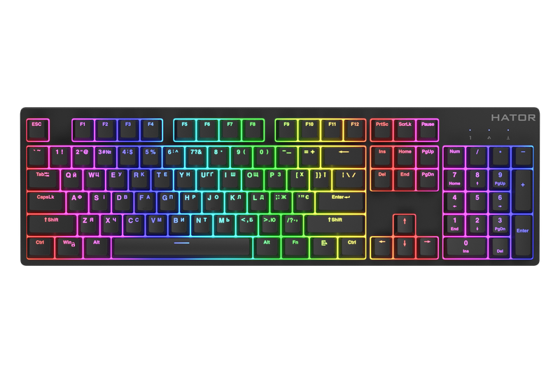 Клавіатура механічна HATOR Rockfall 2 Mecha TKL orange (HTK-520) black