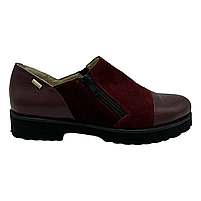 Туфлі жіночі із замшевої шкіри бордові “Style Shoes”, фото 3