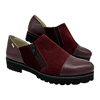 Туфлі жіночі із замшевої шкіри бордові “Style Shoes”, фото 4