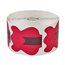 Рожеві форми для нарощування нігтів у рулоні (500 шт)