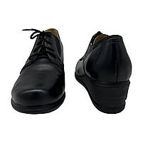 Шкіряні туфлі на танкетці жіночі чорного кольору “Style Shoes”, фото 5