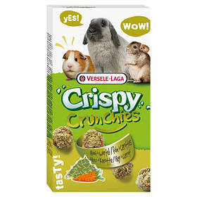 Ласощі для кроликів, гризунів Versele-Laga Crispy Crunchies Hay + Carrot КРІСПІ ПЕЧИВО СІНО ТА МОРКВА, 75 г