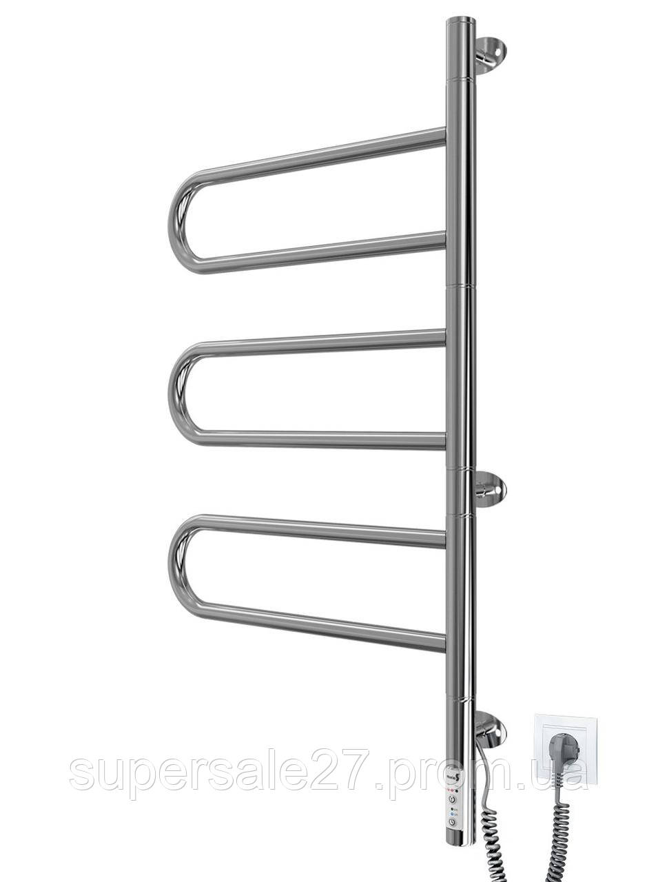 Рушникосушка електрична Mario Тристар-I 800x445/55 TR таймер-регулятор 2.3.0506.11.P, фото 1