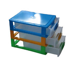 Комод міні 3-ярусний мікс