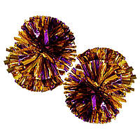 Помпоны-гантели круглые блестящие для чирлидинга и танцев