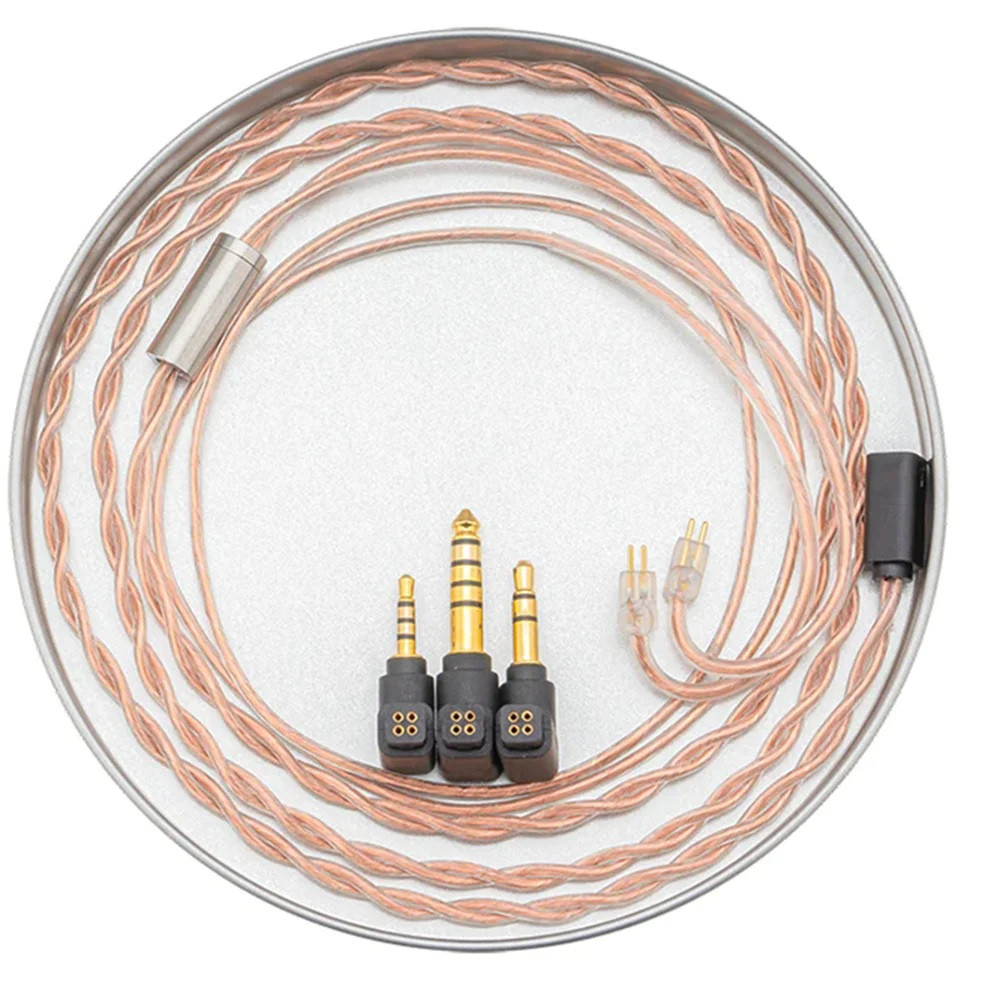 ⇒ Moondrop PCC (2Pin 0.78) - преміальний мідний кабель для навушників, Coaxial OCC 6N Copper Wire (2.5/3.5/4.4)